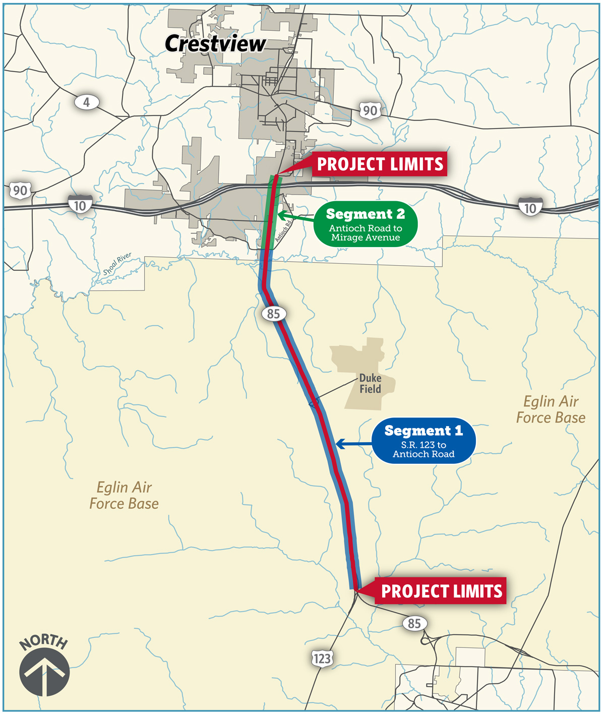 map showing the study area